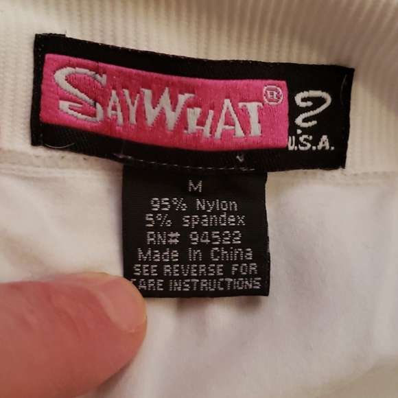 NWOT Say What Seamless Leggings with Lace Trim - Picture 2 of 2